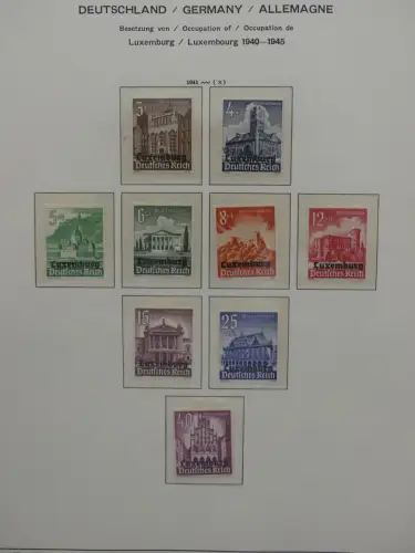 Deutsches Reich ab 1933 und etwas Besetzung im Schaubek Vordruck #LZ942