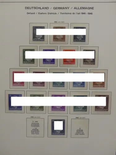 Deutsches Reich ab 1933 und etwas Besetzung im Schaubek Vordruck #LZ942