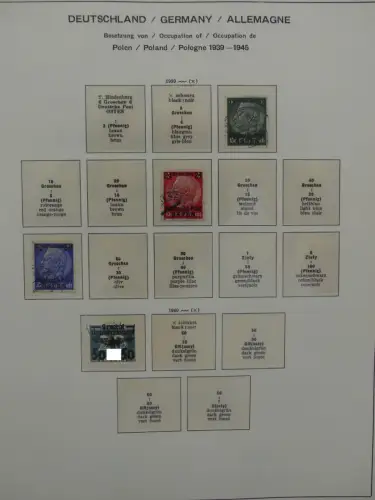 Deutsches Reich ab 1933 und etwas Besetzung im Schaubek Vordruck #LZ942