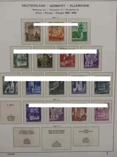 Deutsches Reich ab 1933 und etwas Besetzung im Schaubek Vordruck #LZ942