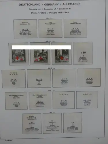 Deutsches Reich ab 1933 und etwas Besetzung im Schaubek Vordruck #LZ942