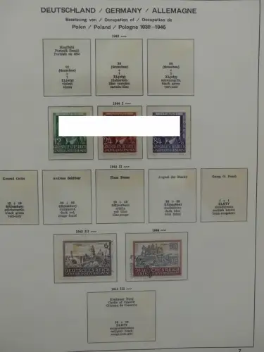 Deutsches Reich ab 1933 und etwas Besetzung im Schaubek Vordruck #LZ942