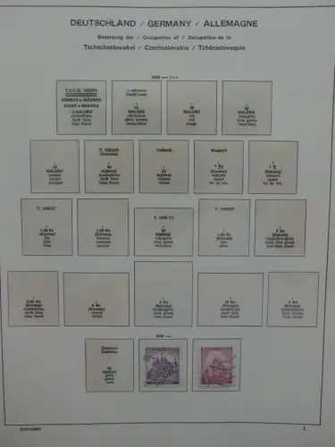 Deutsches Reich ab 1933 und etwas Besetzung im Schaubek Vordruck #LZ942
