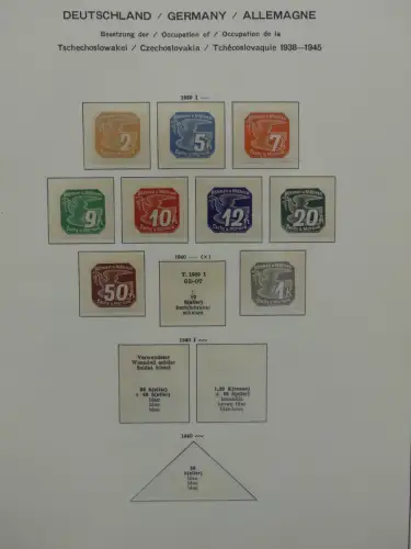 Deutsches Reich ab 1933 und etwas Besetzung im Schaubek Vordruck #LZ942