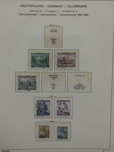 Deutsches Reich ab 1933 und etwas Besetzung im Schaubek Vordruck #LZ942