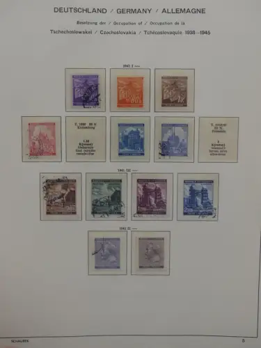 Deutsches Reich ab 1933 und etwas Besetzung im Schaubek Vordruck #LZ942