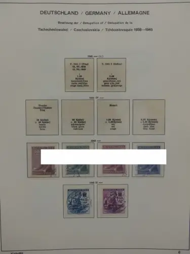 Deutsches Reich ab 1933 und etwas Besetzung im Schaubek Vordruck #LZ942