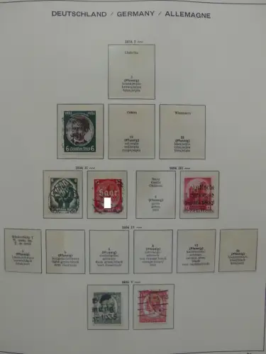 Deutsches Reich ab 1933 und etwas Besetzung im Schaubek Vordruck #LZ942