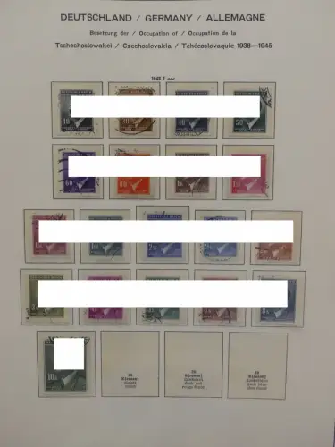 Deutsches Reich ab 1933 und etwas Besetzung im Schaubek Vordruck #LZ942