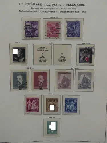 Deutsches Reich ab 1933 und etwas Besetzung im Schaubek Vordruck #LZ942