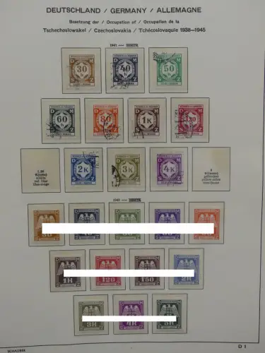 Deutsches Reich ab 1933 und etwas Besetzung im Schaubek Vordruck #LZ942