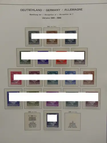 Deutsches Reich ab 1933 und etwas Besetzung im Schaubek Vordruck #LZ942