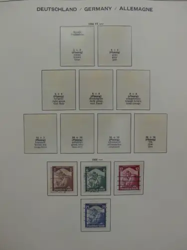 Deutsches Reich ab 1933 und etwas Besetzung im Schaubek Vordruck #LZ942