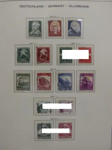 Deutsches Reich ab 1933 und etwas Besetzung im Schaubek Vordruck #LZ942