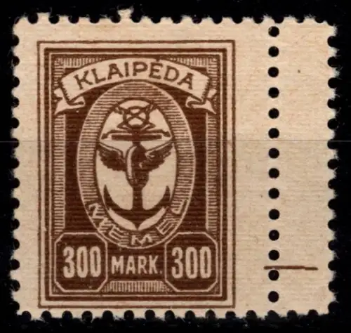 Memel 156 postfrisch mit Gummifehler #OH939