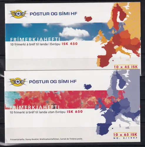 Island 872-873 gestempelt als Markenheftchen #DAK84