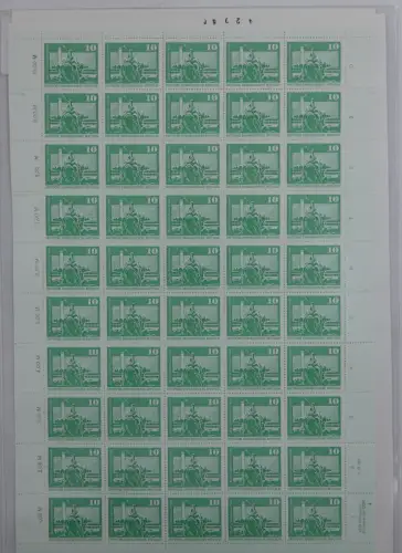 DDR Bogen 1843 I d RWZ L/I postfrisch mit DV #OO284