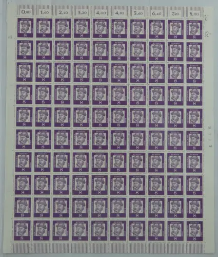 BRD Bund 1569 Bogen postfrisch Formnummer 1 #OO296