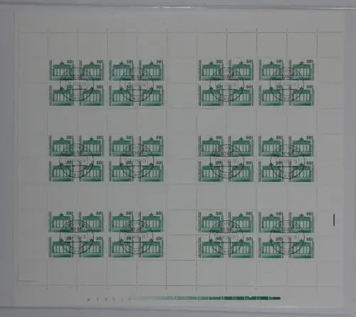 DDR Bogen MHB 21 gestempelt ET-O BERLIN ZPF 2.10.90 #OO288