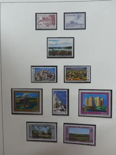 Europa Cept mit Nato Vorläufern in 3 Safe Vordruckalben #LZ976