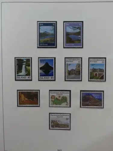 Europa Cept mit Nato Vorläufern in 3 Safe Vordruckalben #LZ976