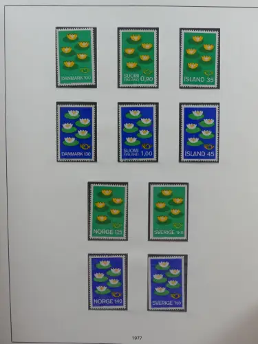 Europa Cept mit Nato Vorläufern in 3 Safe Vordruckalben #LZ976