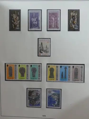 Europa Cept mit Nato Vorläufern in 3 Safe Vordruckalben #LZ976