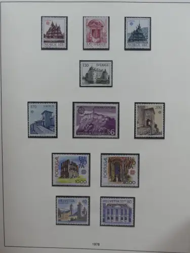 Europa Cept mit Nato Vorläufern in 3 Safe Vordruckalben #LZ976