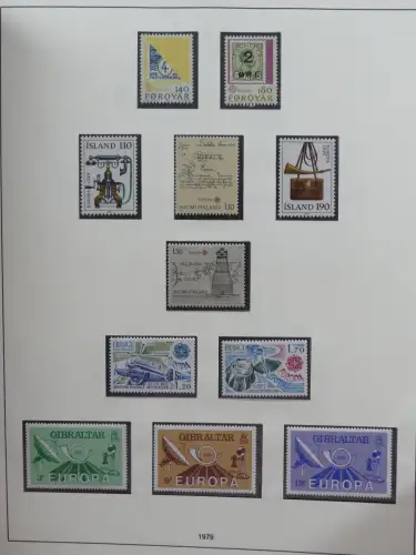 Europa Cept mit Nato Vorläufern in 3 Safe Vordruckalben #LZ976