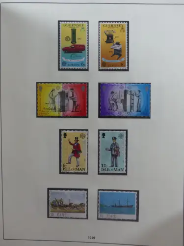 Europa Cept mit Nato Vorläufern in 3 Safe Vordruckalben #LZ976