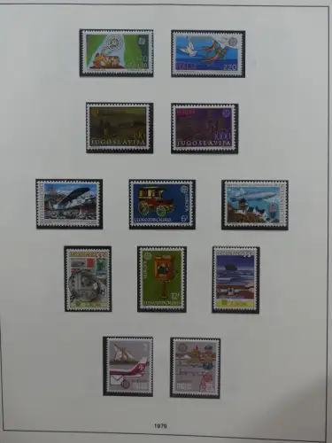 Europa Cept mit Nato Vorläufern in 3 Safe Vordruckalben #LZ976