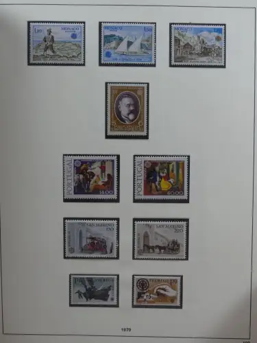 Europa Cept mit Nato Vorläufern in 3 Safe Vordruckalben #LZ976