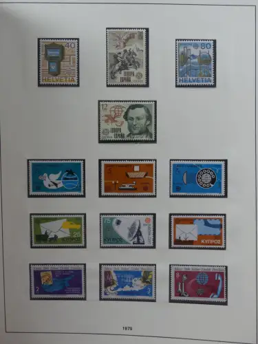 Europa Cept mit Nato Vorläufern in 3 Safe Vordruckalben #LZ976