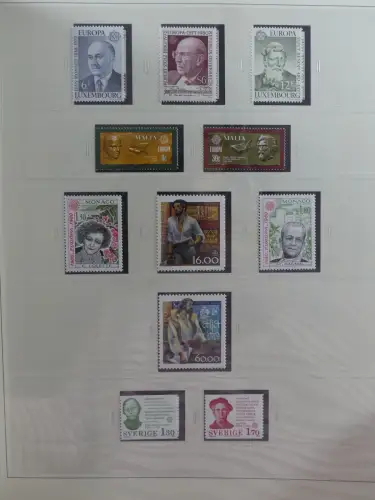 Europa Cept mit Nato Vorläufern in 3 Safe Vordruckalben #LZ976