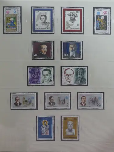 Europa Cept mit Nato Vorläufern in 3 Safe Vordruckalben #LZ976