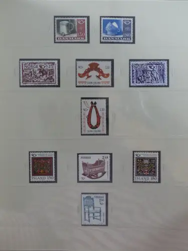 Europa Cept mit Nato Vorläufern in 3 Safe Vordruckalben #LZ976