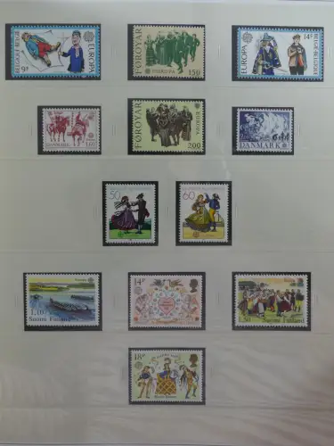 Europa Cept mit Nato Vorläufern in 3 Safe Vordruckalben #LZ976