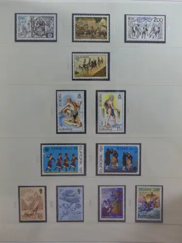 Europa Cept mit Nato Vorläufern in 3 Safe Vordruckalben #LZ976