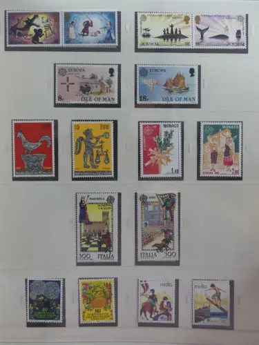 Europa Cept mit Nato Vorläufern in 3 Safe Vordruckalben #LZ976