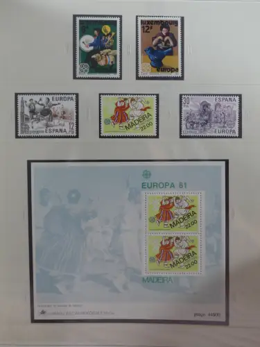 Europa Cept mit Nato Vorläufern in 3 Safe Vordruckalben #LZ976