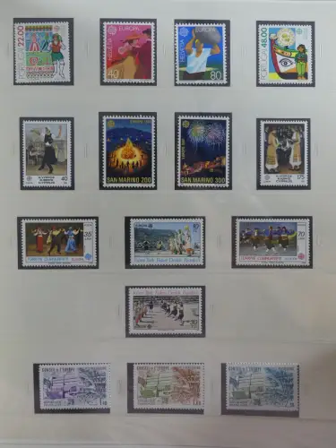 Europa Cept mit Nato Vorläufern in 3 Safe Vordruckalben #LZ976