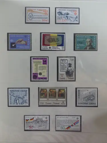 Europa Cept mit Nato Vorläufern in 3 Safe Vordruckalben #LZ976