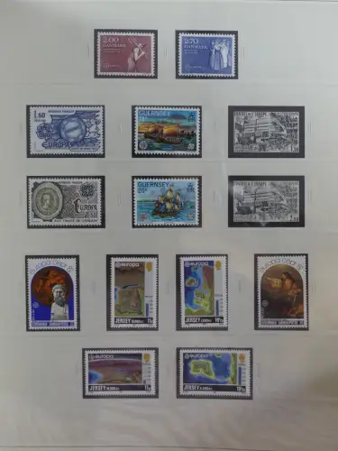 Europa Cept mit Nato Vorläufern in 3 Safe Vordruckalben #LZ976