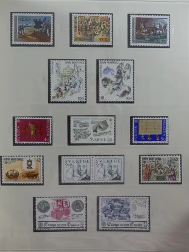 Europa Cept mit Nato Vorläufern in 3 Safe Vordruckalben #LZ976