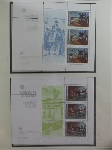 Europa Cept mit Nato Vorläufern in 3 Safe Vordruckalben #LZ976