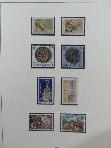 Europa Cept mit Nato Vorläufern in 3 Safe Vordruckalben #LZ976