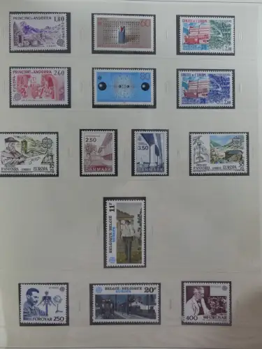 Europa Cept mit Nato Vorläufern in 3 Safe Vordruckalben #LZ976