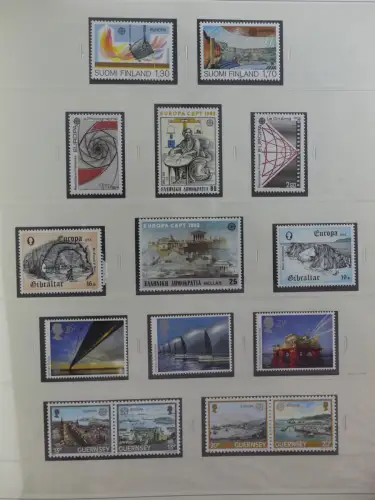 Europa Cept mit Nato Vorläufern in 3 Safe Vordruckalben #LZ976