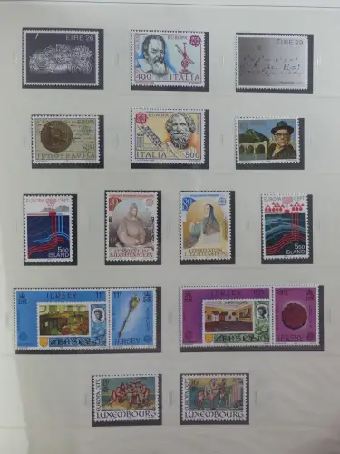 Europa Cept mit Nato Vorläufern in 3 Safe Vordruckalben #LZ976