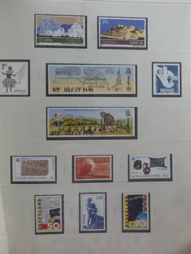 Europa Cept mit Nato Vorläufern in 3 Safe Vordruckalben #LZ976